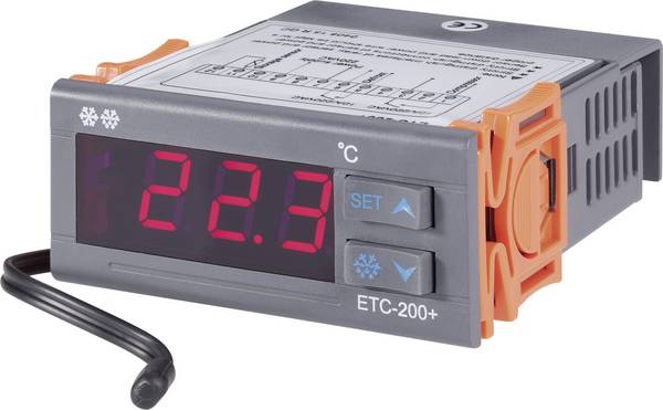 Beépíthető LED-es hőmérő modul, hőfokkapcsoló modul 2 relés vezérléssel 230V/AC Voltcraft ETC-200