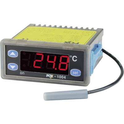 Beépíthető LED-es hőfokkapcsoló modul, hőfokszabályzó és hőmérő modul -40 - +90 °C-ig FOX-1004