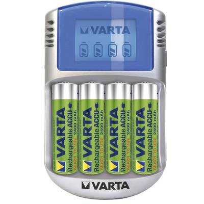 VARTA Power Play LCD USB akkutöltő, 4db ceruzaakkuval