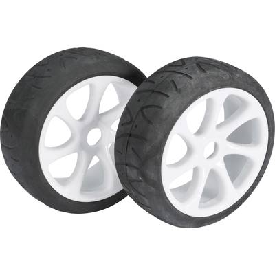 Absima 1:8 Buggy Komplett kerék Street wild line 7 küllős Fehér 2 db