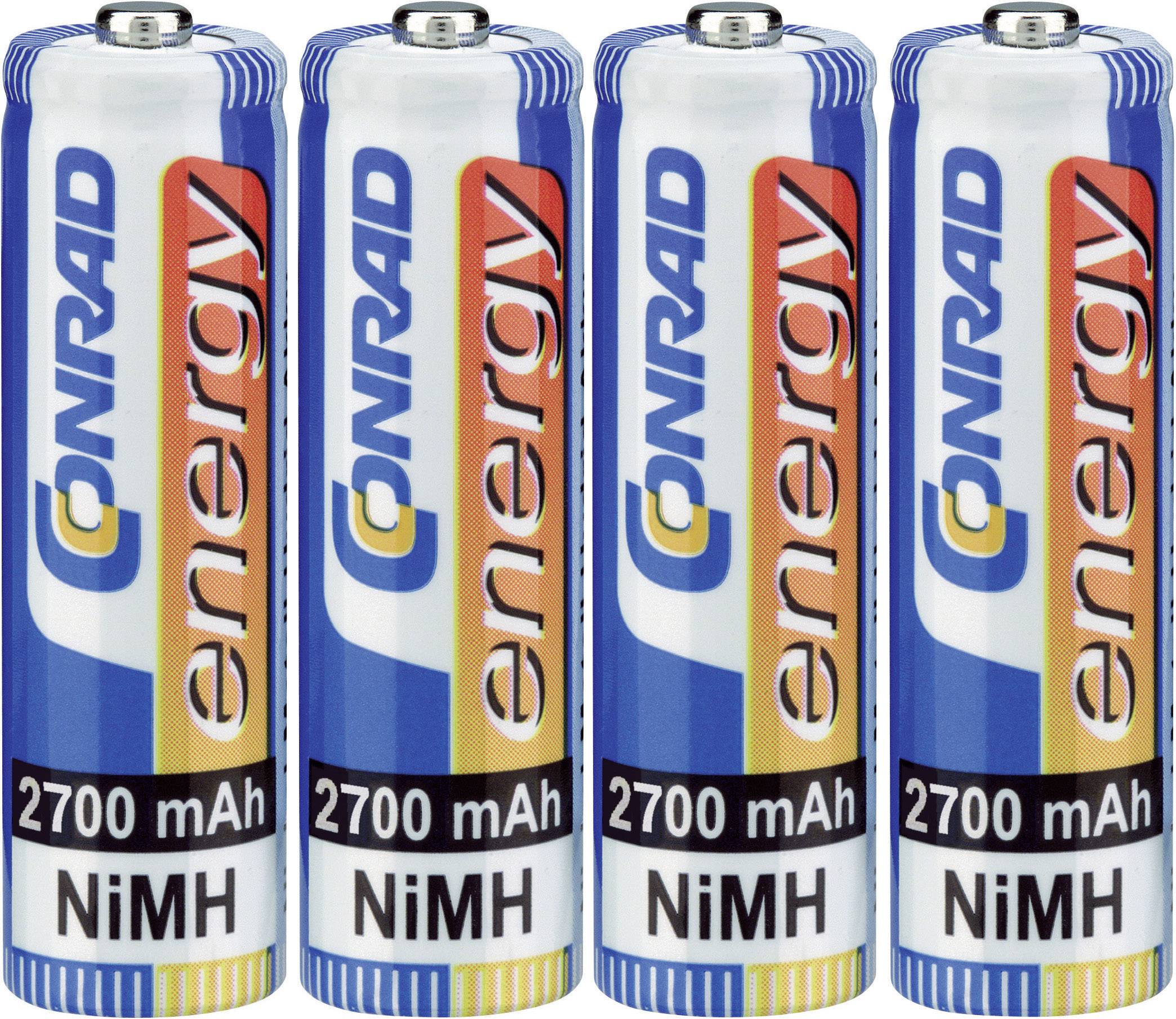 NiMH ceruzaakku 2700 mAh, 4 db-os készlet, 1,2 V, Conrad energy-0