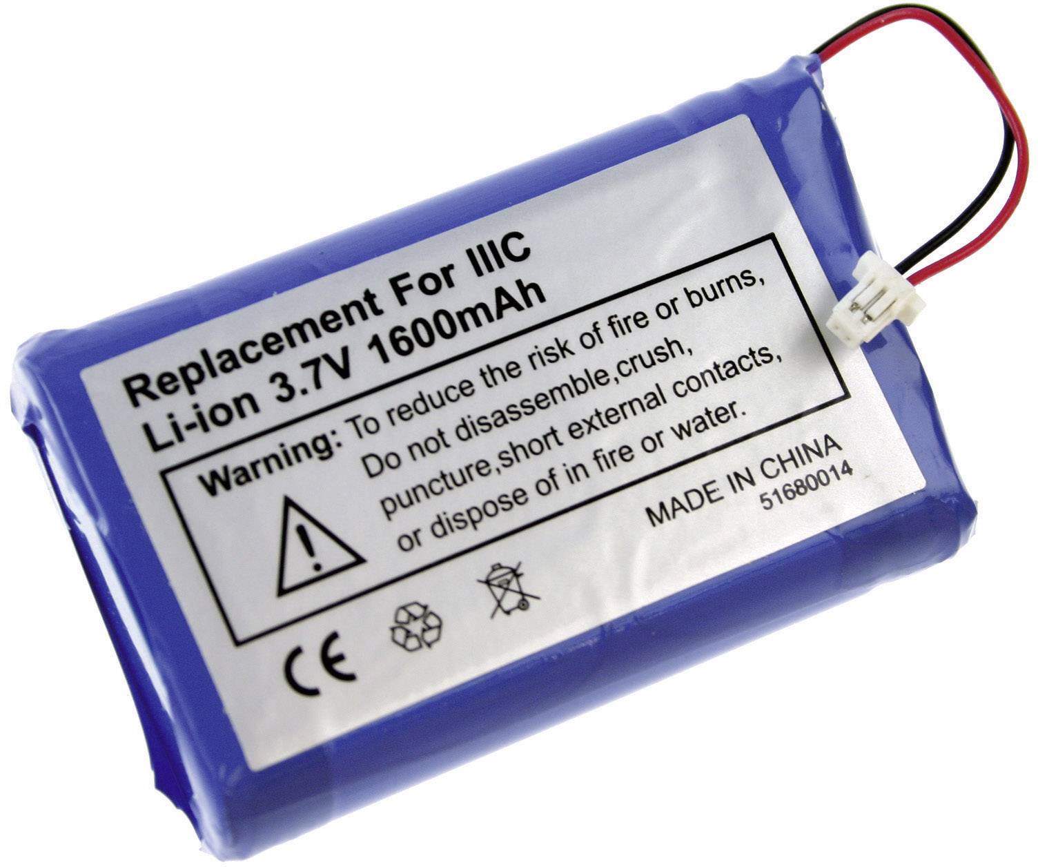 AKKU PALM IIIC, 1600 MAH