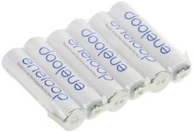 Eneloop mikro akku pack, 7,2V, ULF 800mAh, 63x10,5x44,5 mm