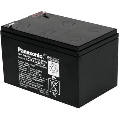 Panasonic 12 V 12 Ah Ólomakku 12 V 12 Ah Ólom-vlies (AGM) (Sz x Ma x Mé) 151 x 94 x 98 mm 6,35 mm-es laposérintkezős dug-3