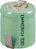 Forrasztható 1/3 AA akku NiMH 1,2V 300 mAh, forrfüles, Emmerich