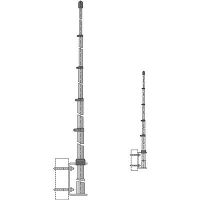 Albrecht 6348 GPA 27 1/2 CB állomás antenna Lambda típus 1/2