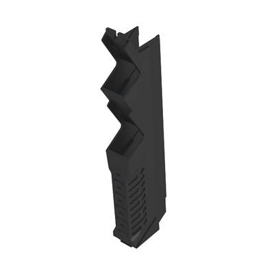 Elément latéral de boîtier pour rail Weidmüller CH20M12 S PPSC BK 1104200000 plastique 105.49 x 12.5 x 22.83 x 105.5 14 pc(s)