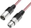 Mikrofonkábel 10 m XLR dugó/alj piros, Paccs