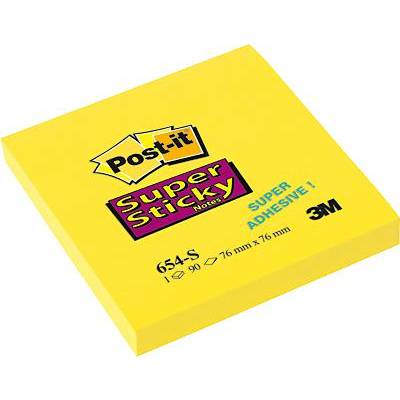 Post-it Öntapadó jegyzetlap 654-S 76 mm x 76 mm  Nárcisz sárga 90 lap