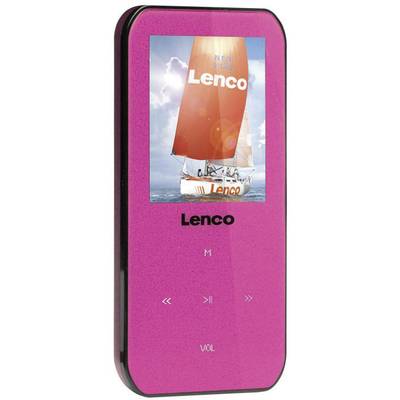 Lenco Xemio-655 MP3 lejátszó, MP4 lejátszó 4 GB Rózsaszín Beszédfelvét