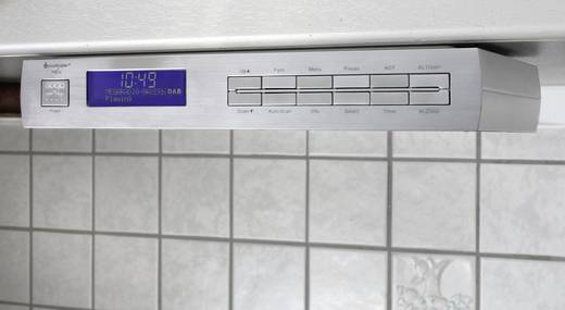 Polc alá szerelhetŠrádió dab , ezüst, soundmaster dab 2035