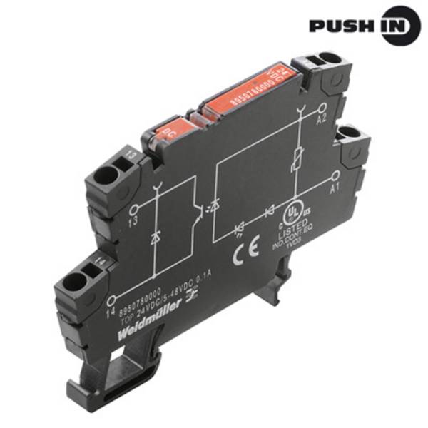 Weidmüller Optocsatoló relé 8951180000 0.1 A Kapcsolási feszültség (max.): 230 V/AC 10 db
