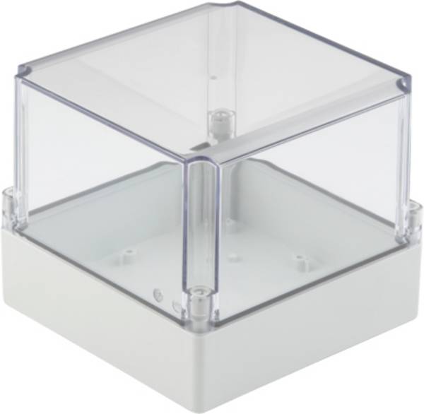 Weidmüller MPC 17/17/15 TRSP 9535440000 Univerzális műszerdobozok 175 x 175 x 150 Polikarbonát Élénk szürke , Átlátszó 4 db