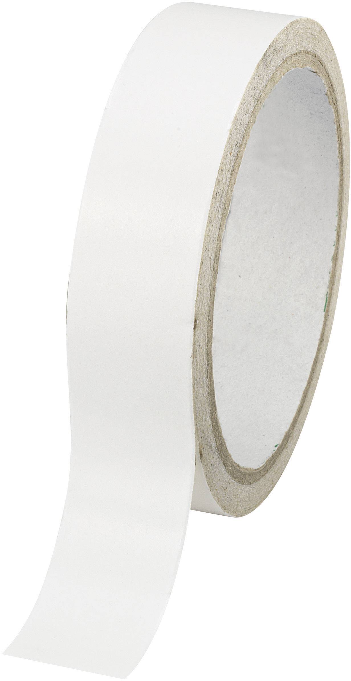 Kétoldalú ragasztószalag, fehér, (H x Sz) 30 m x 24 mm, akril, tartalom: 1 tekercs, Conrad Components