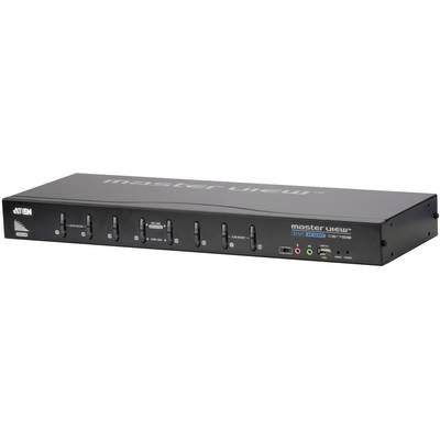 8 portos KVM switch USB-vel és DVI és VGA csatlakozókkal Aten CS1768-AT-G
