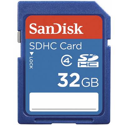 SDHC memóriakártya, SanDisk 32GB, 2. osztály SanDisk SDSDB-032G-B35 SDHC Karte, 32 GB