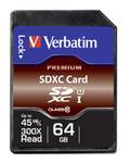 Verbatim SDXC kártya 64 GB-os 10. osztály