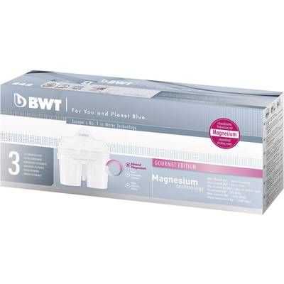 Vízszűrő betétek, 3 db-os készlet, fehér, BWT Gourmet Edition 814133