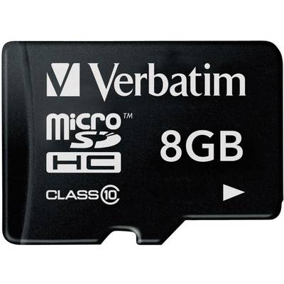 mikro SDHC kártya 8 GB Verbatim Premium Class 10