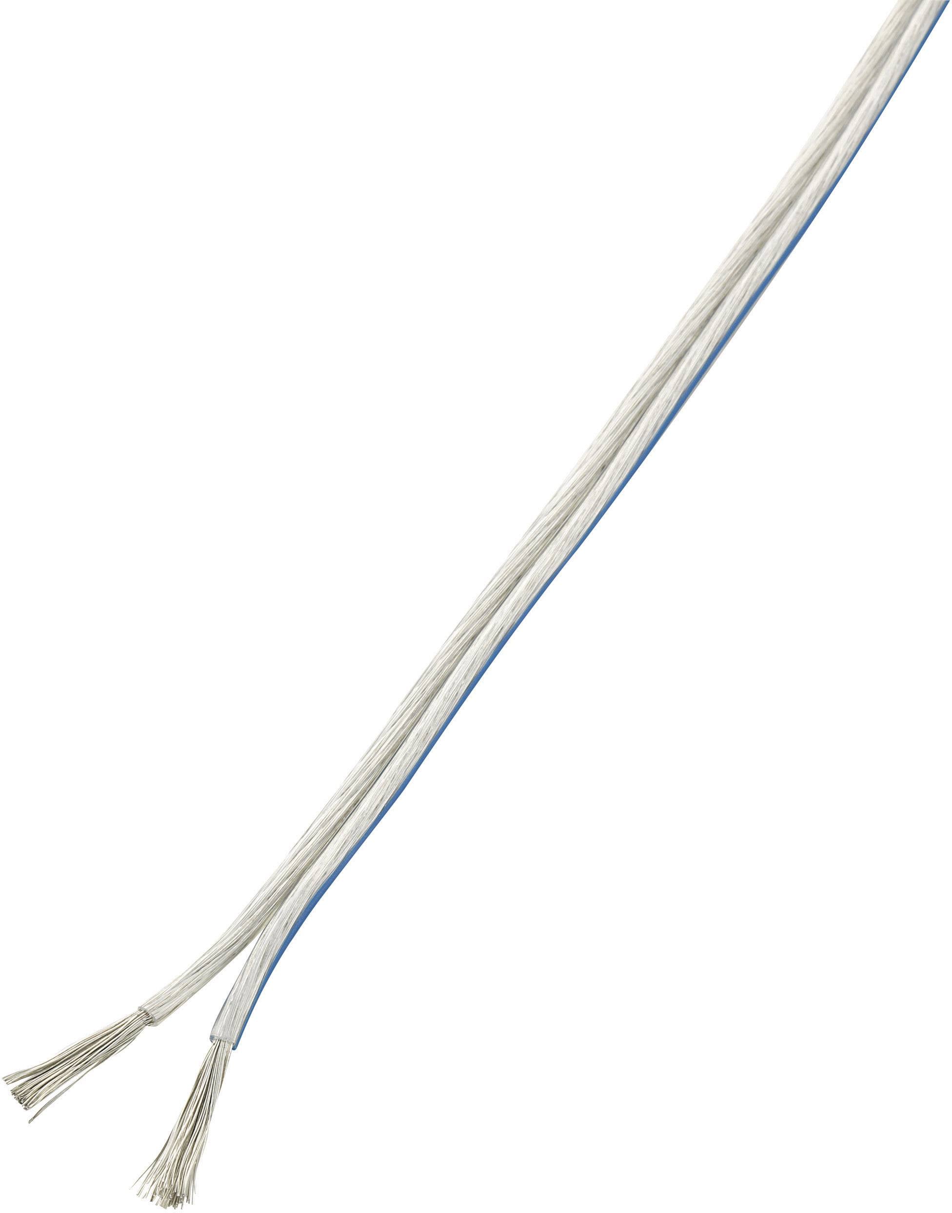 Hangszórókábel, tekercsben, CCA 2 x 2,5 mm² Átlátszó 10 m Tru Components