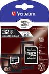 Verbatim microSDHC kártya 32 GB-os 10. osztály