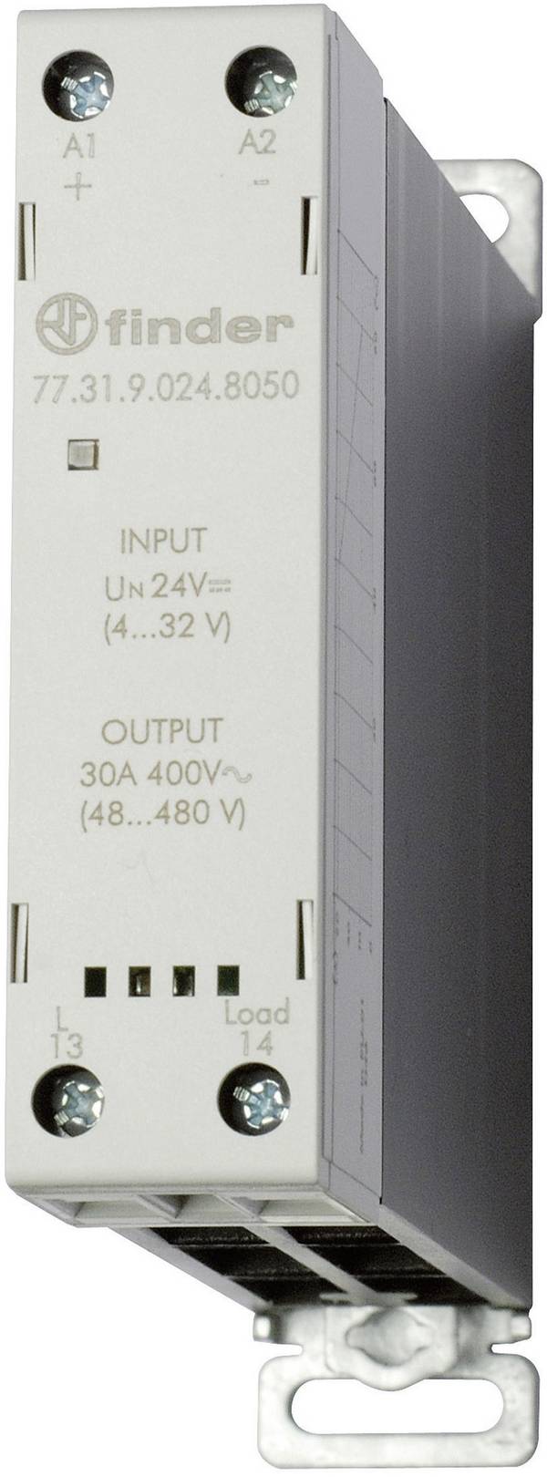Finder Félvezető relé 77.31.9.024.8050-5 30 A Kapcsolási feszültség (max.): 480 V/AC Nullfeszültség kapcsoló 1 db
