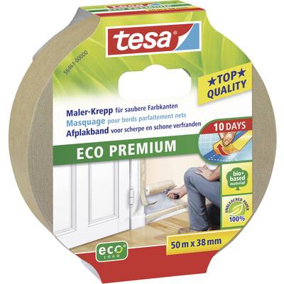 Tesa maszkolószalag, fedő, festőszalag 50 m x 38 mm barna színű tesa® Maler-Krepp eco Premium 56461