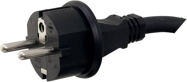 HAWA 1008259 Csatlakozókábel Áram  Fekete 3.00 m