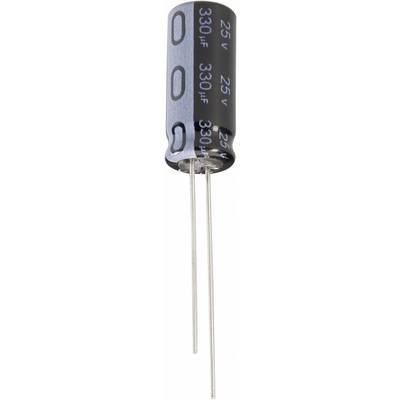 Elektrolit kondenzátor, radiális, álló, RM 1,5 mm 2,2 µF 63 V 20 % Ø 4 x 7 mm Jianghai ECR1JQG2R2MFF150407