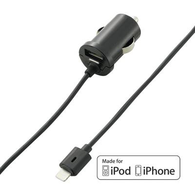 Apple szivargyújtó USB töltő iPhone, iPad, iPod készülékekhez Lightning csatlakozóval 12 V/5VDC 2A VOLTCRAFT CLC-2000USB