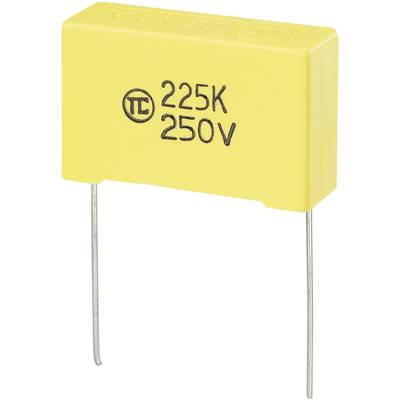 MKS fóliakondenzátor, radiális, álló 2,2 µF 250 V/DC 5 % RM 27,5 mm 32 x 11 x 20 mm