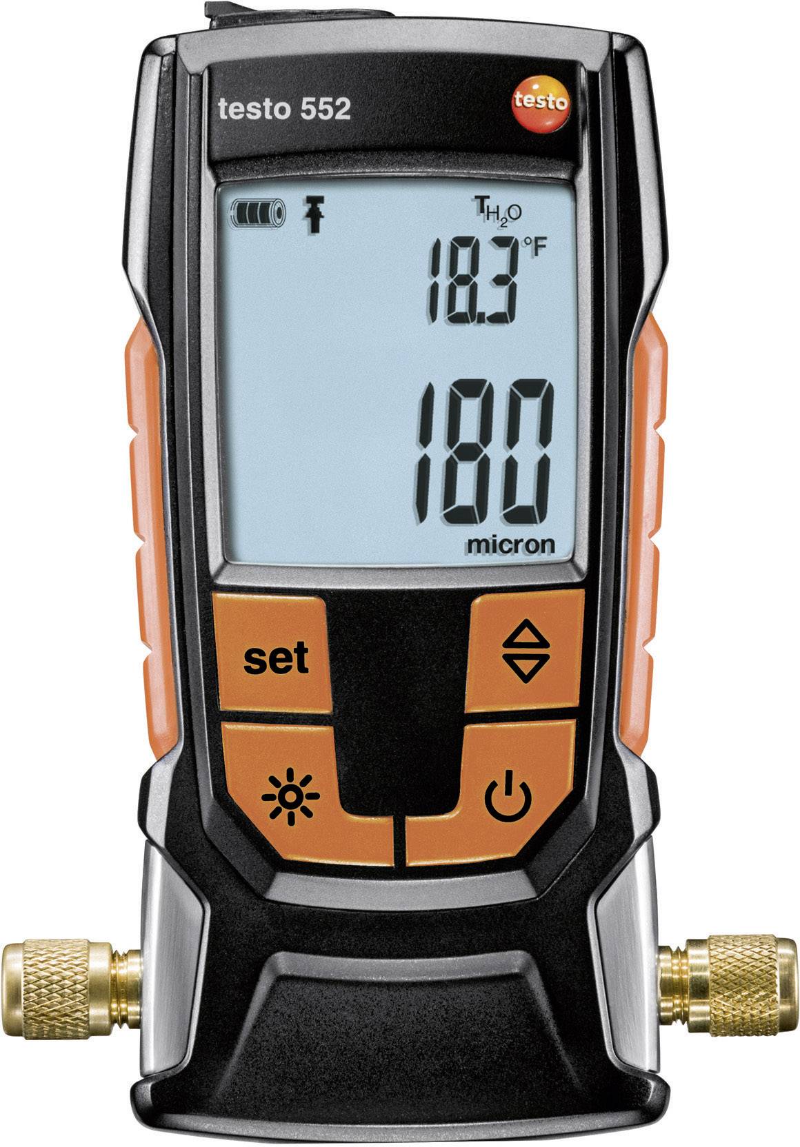testo 552 Nyomásmérő Kalibráció (ISO) Nyomás, Hőmérséklet 0 - -26.66 mbar