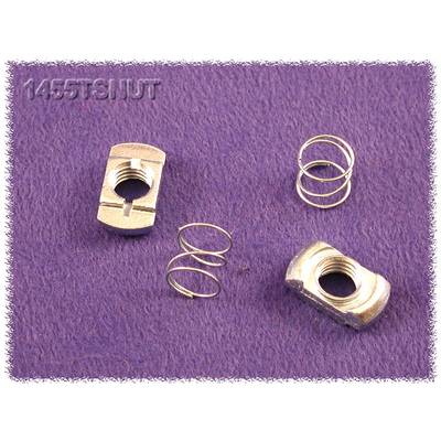 Hammond Electronics 1455TSNUT Rögzítő anya Rugóval Acél Ezüst 2 db