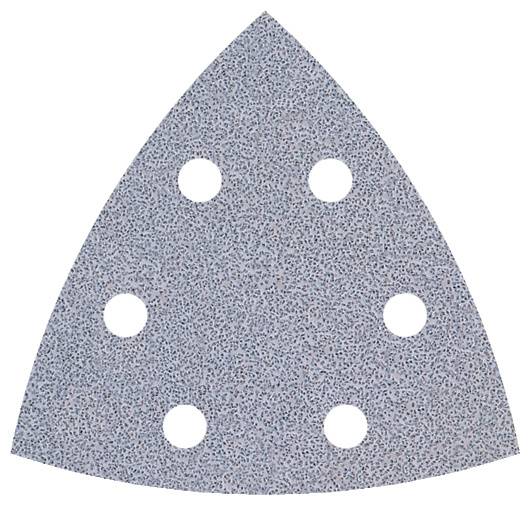 Feuille abrasive Delta avec bande auto-agrippante, perforé Wolfcraft 1161000 Grain 60 Cote dencoignure 95 mm 5 pc(s)