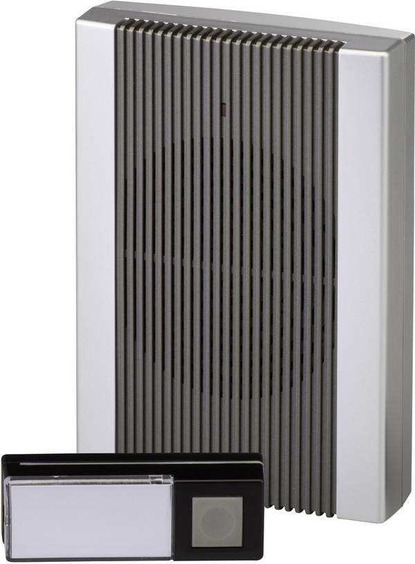 Vezeték nélküli csengő készlet, max.200m, 433MHz, antracit-ezüst, Heidemann HX 70843