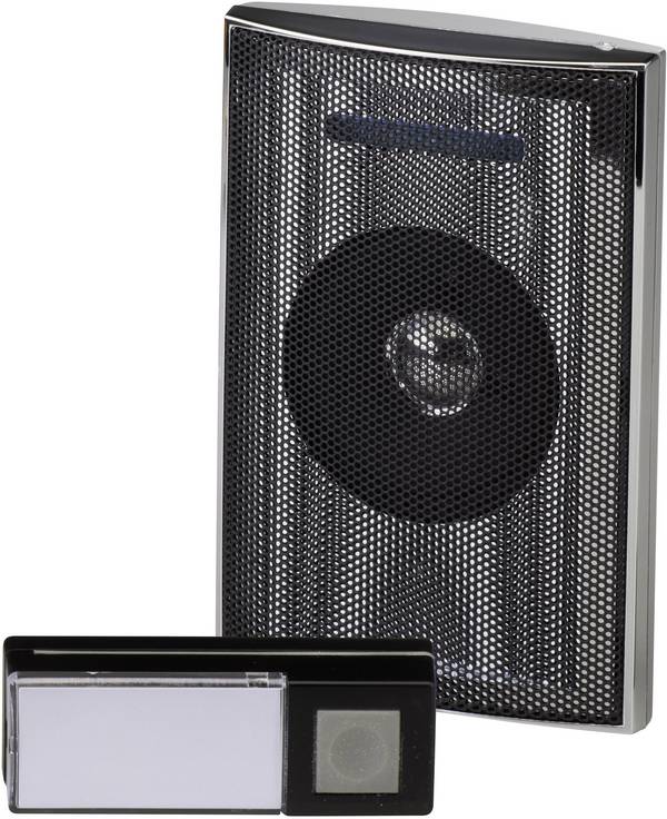 Vezeték nélküli csengő max. 200m, 433MHz, ezüst-fekete, Heidemann HX 70846