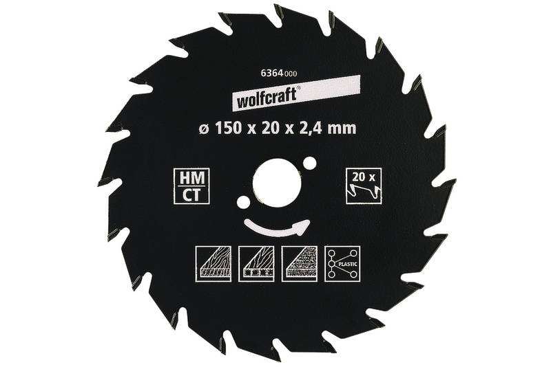 Wolfcraft 6381000 Keményfém körfűrészlap 210 x 30 mm Fogak száma (collonként): 30 1 db