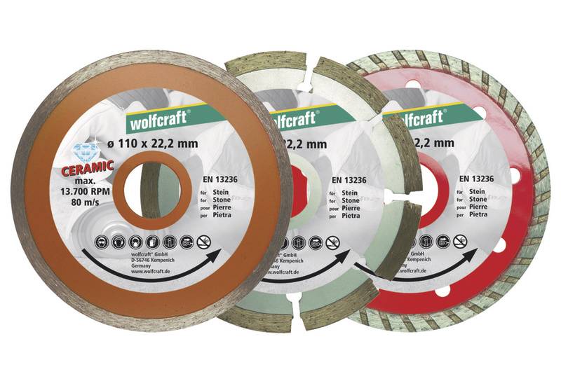 Gyémánt vágótárcsa szett, Wolfcraft 8392000