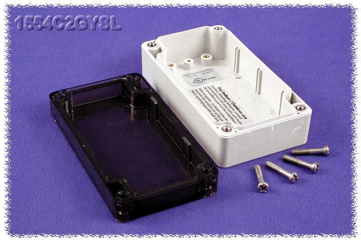 Hammond Electronics számítógép dobozok, 1554-es sorozat 1554C2GYSL polikarbonát (H x Sz x Ma) 120 x 65 x 40 mm, szürke