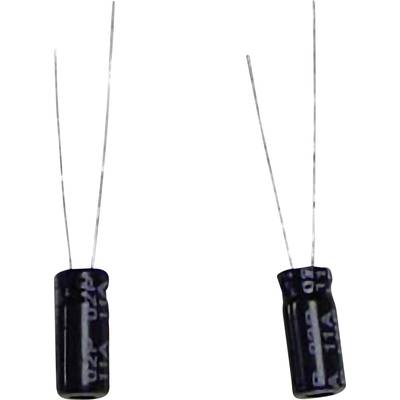 Szubminiatűr elektrolit kondenzátor, radiális, álló, RM 5 mm 1000 µF 16 V/DC 20 % Ø 10 x 20 mm