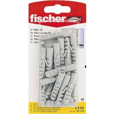 Fischer S 8 GK Terpesztő tipli 40 mm 8 mm 52118 20 db