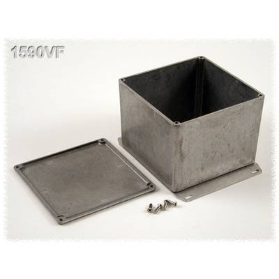 Hammond Electronics alumínium öntvény dobozok peremmel, 1590VFBK 119.5 x 119.5 x 94 mm, fekete