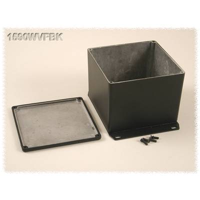 Hammond Electronics öntvény dobozok, 1590-es sorozat 1590WVFBK alumínium (H x Sz x Ma) 119.5 x 119.5 x 94 mm, fekete