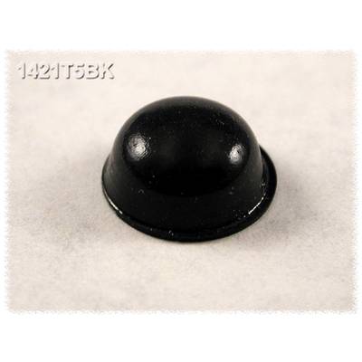 Öntapadós gumi műszerláb, kerek Ø 11,1 x 5 mm, fekete, 24 db, Hammond Electronics 1421T5BK