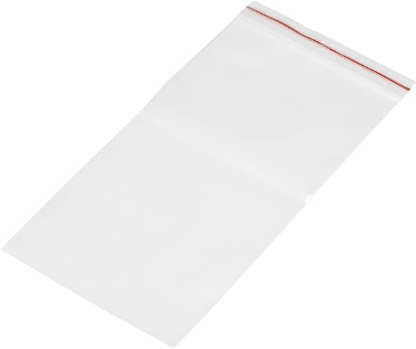 Simítózáras tasak 100 mm x 200 mm, átlátszó