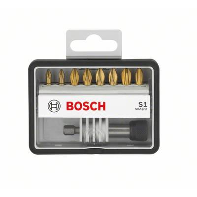 Bosch 2607002575 Csavarozó bit készlet Robust Line S Max Grip, 8 + 1 részes, 25 mm, Pz