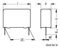 MKP fóliakondenzátor, radiális, álló 0,1 µF 275 V/AC 20 % RM 15 mm 17,5 x 6 x 12 mm-1