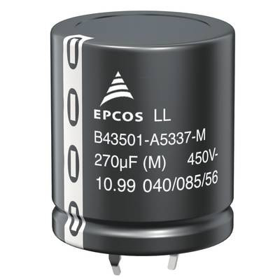 Elektrolit kondenzátor Snap-ln RM 10 mm 100 µF 20 % Ø 30 x 25 mm Epcos B43501-C5107-M