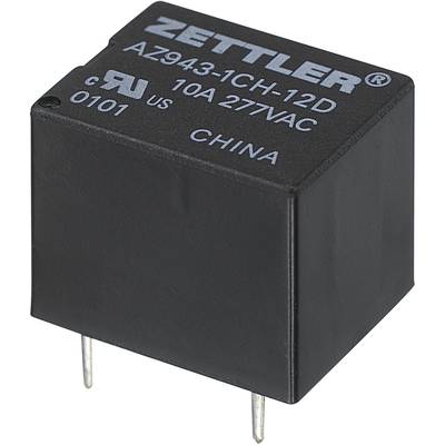 Miniatűr nyák relé, Zettler Electronics AZ943-1CH-6DE 6 V/DC 1 váltó, 15 A, 30 V/DC/300 V/AC, 2770 VA/210 W