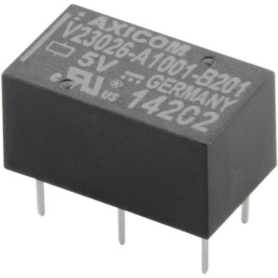 Miniatűr relé, monostabil, 5 V/DC 1 váltó 1 A 150 V/DC/125 V/AC 60 VA, TE Connectivity V23026-A1001-B201